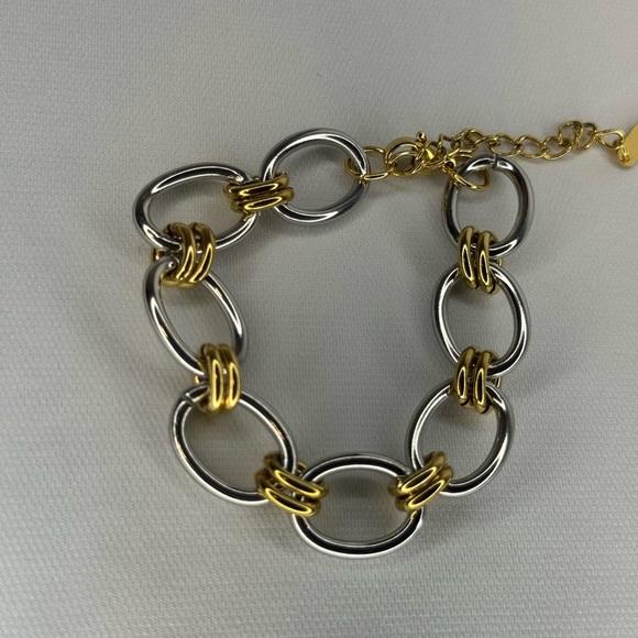 Mixed Metals Link Bracelet - Picture 1 of 3